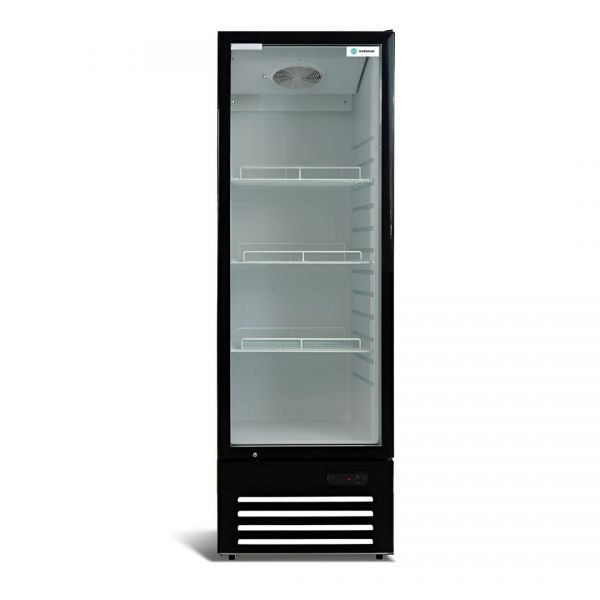 Шафа холодильна Hurakan HKN-BC356 скляні розпашні двері