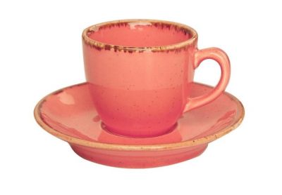 Porland Seasons Orange Чашка кавова 80 мл з блюдцем в наборі