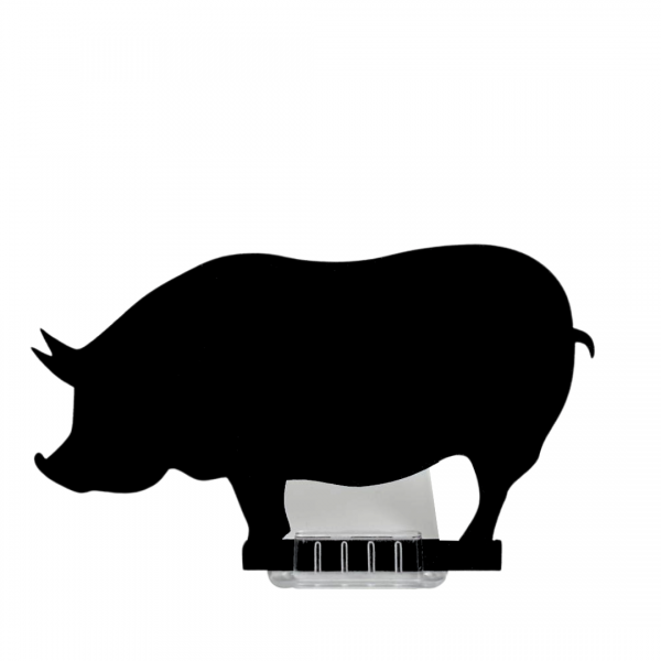 Крейдяна табличка «Свинка» чорна