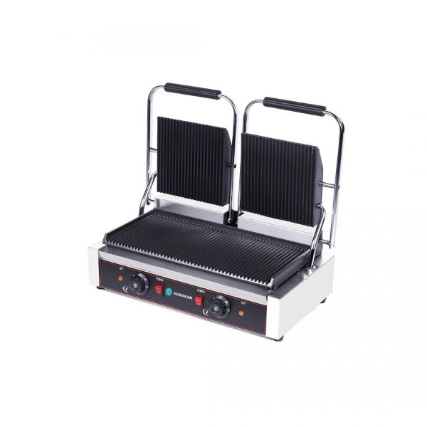 Гриль контактний Hurakan HKN-PE44R подвійний ребро