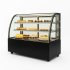 Вітрина кондитерська холодильна Hurakan HKN-LPD210 Black (1,2 м, кругла)