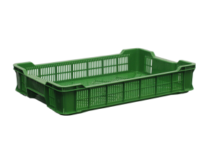 Ящик пластиковий 600х400х110 зелений