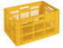 Ящик пластиковий перфорований 600х400х350 жовтий