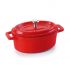 Каструля порційна 250 мл червона з кришкою Lacor