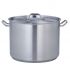 Каструля 9 л із нержавіючої сталі з кришкою