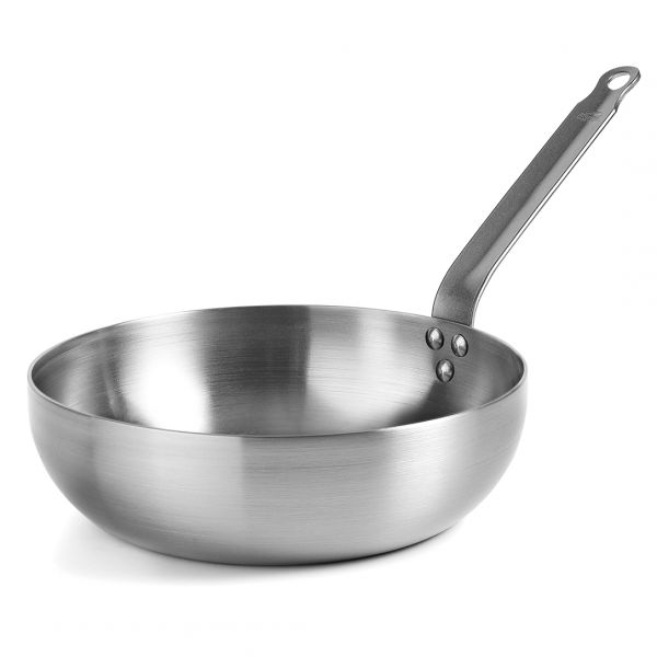 63428 Пательня глибока d 28 см, h 8 cм, чорна сталь