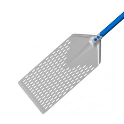 AM-2340F/60 Лопата для піци прямокутна перфорована ал. 23x40 см, ручка з ал.60 см, повний розмір 107