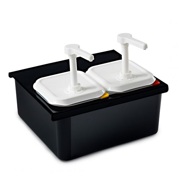 01359 Диспенсер для соусу 1/6 (2х2 л), 1 порція - 30 гр, набір (2 шт з эмністю)