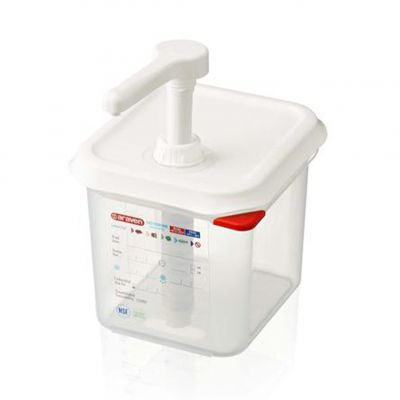 03786 Диспенсер для соусу 1/6, 2,6 л 176х162х190 мм (1 порція - 10 мл)