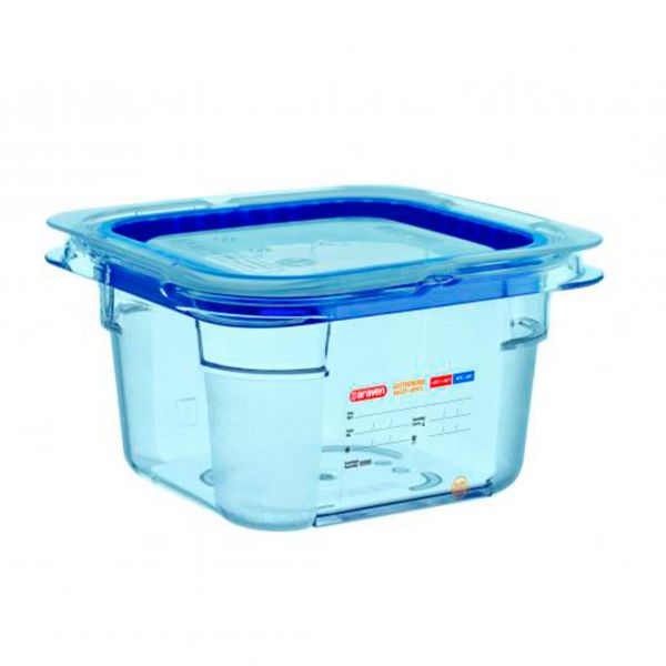 07782 Гастроємність 1/6 - 176х162х100  мм з полікарбонату синя  1,25 л