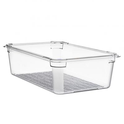 Гастроємність з полікарбонату GN 1/1 - 530x325x150  мм з полікарбонату перфорована