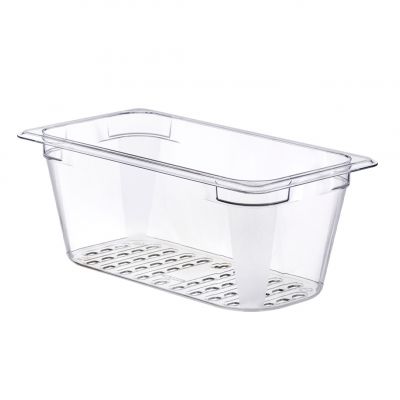 94075 Гастроємність 1/3 - 325х176х130 мм з полікарбонату перфорована
