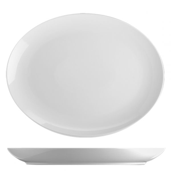 BAS3028 Блюдо овальне 22х28 см серія "Basic"