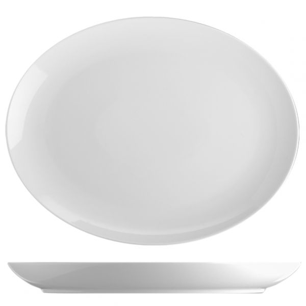 BAS3032 Блюдо овальне 25х32,5 см серія "Basic"