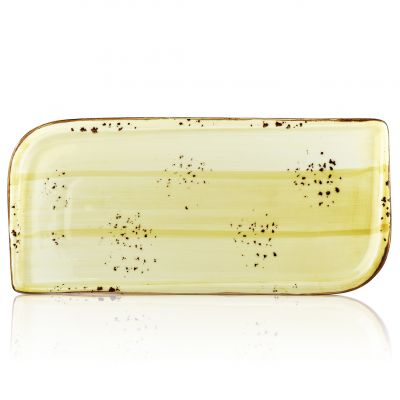 HA-SN-AR-38-DT Блюдо прямокутне 35х16 см (діагональ 38 см), колір оливковий (Sun), серія "Harmony"