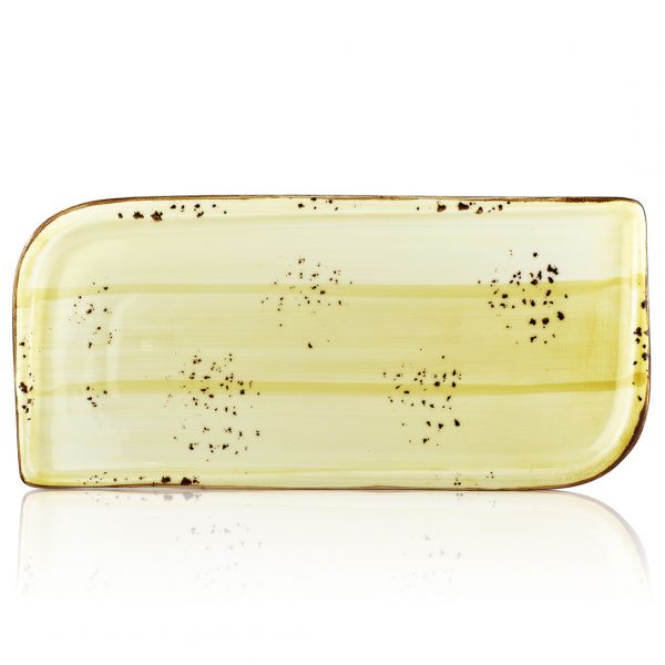 HA-SN-AR-38-DT Блюдо прямокутне 35х16 см (діагональ 38 см), колір оливковий (Sun), серія "Harmony"