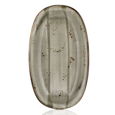 HA-SP-ZT-29-OV Блюдо овальне 29х17 см, колір сірий (Supreme), серія "Harmony"