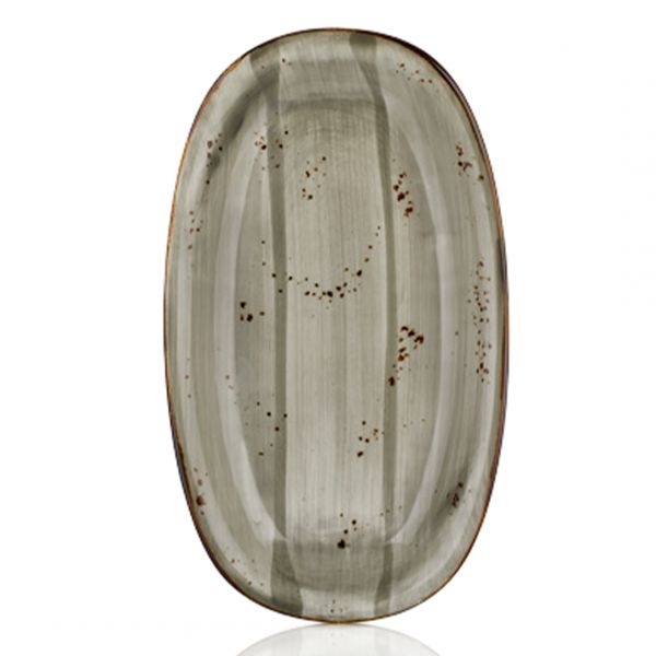 HA-SP-ZT-29-OV Блюдо овальне 29х17 см, колір сірий (Supreme), серія "Harmony"