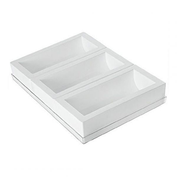 BUCHE/3 Форма силіконова 250X90 мм, h70 мм, v1300 ml (3 шт + таця)