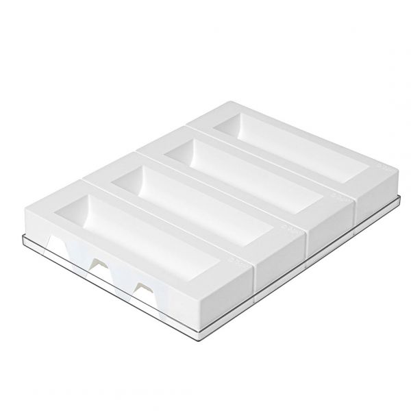 INSERT GIANDUIA/4 Форма силіконова "бюш" 225х60 мм, h 69 мм, v= 0,6 л - 4 шт.+таця