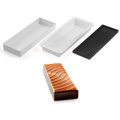 KIT CANTO DELLA SIRENA Форма силіконова 1 шт + форма пластикова+ коврік силіконовий, 300x100 mm, h36