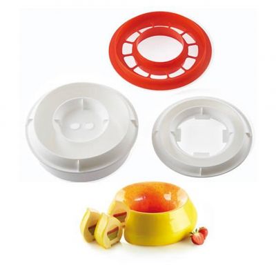 KIT FLAME Форма силіконова 2 шт + каттер, 240 мм, h85 мм, 2000 ml