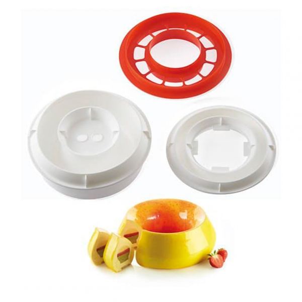KIT FLAME Форма силіконова 2 шт + каттер, 240 мм, h85 мм, 2000 ml
