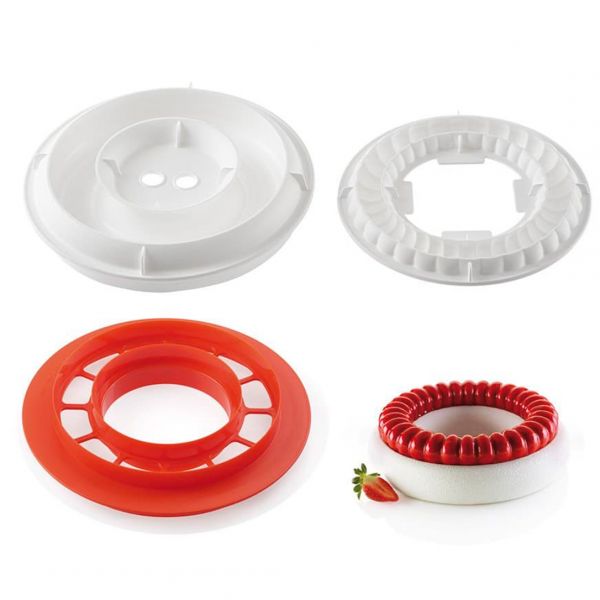 KIT SYMPHONY Форма силіконова 2 шт + каттер, 240/110 мм, h47 мм, 1900 ml