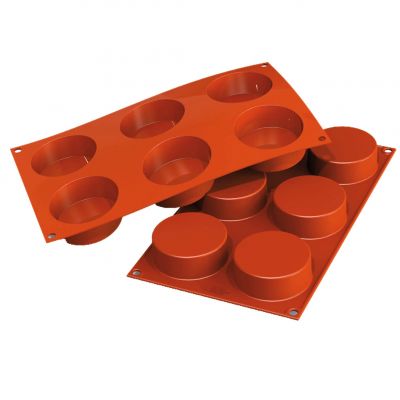 SF205/C Форма силіконова "цилиндр" 70 mm h27 ,  6 x 103,5 ml = 621 ml