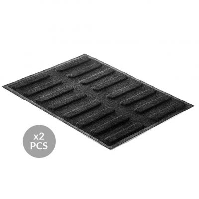 AIR PLUS 11 ECLAIR Набір форм силіконових перфорованих 400x300 мм - 2 шт., "еклери" 125х25х5  мм