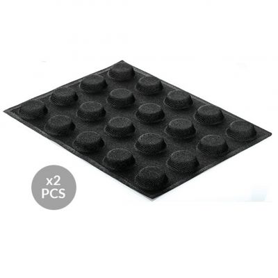 AIR PLUS 16 ROUND Набір форм силіконових перфорованих 400х300 мм - 2 шт., "круг" d50 h16 мм