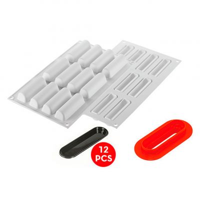 CYLINDRE 30 Форма силіконова 78x21,5х21,5 мм+каттер+12 підложок