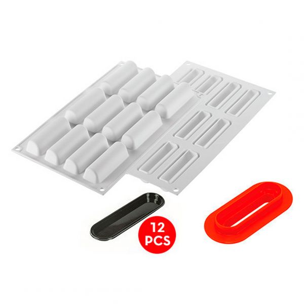 CYLINDRE 30 Форма силіконова 78x21,5х21,5 мм+каттер+12 підложок