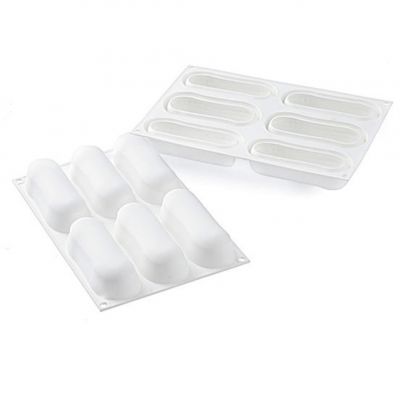 ECLAIR 140 Форма силіконова для еклерів 129 x40.5 h 35 мм140 мл x 6 = 840 мл + каттер