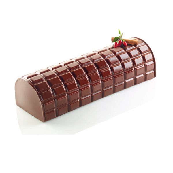 KIT BUCHE TABLETTE Набір форма силіконова + силіконовий килимок для декору " TABLETTE" 250x90 mm, h