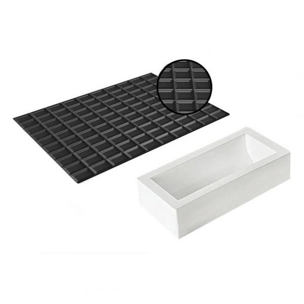 KIT BUCHE TABLETTE Набір форма силіконова + силіконовий килимок для декору " TABLETTE" 250x90 mm, h