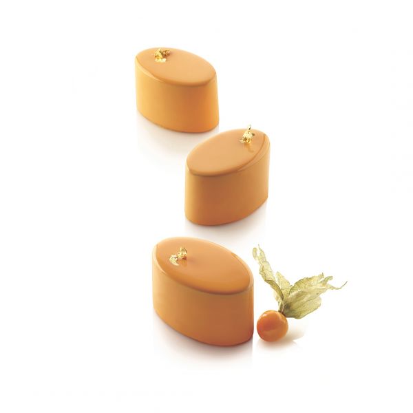 MULTIFLEX OVAL 125/3 Форма силіконова 76 x 47 h45 mm - 3 форми + 30x40 трей