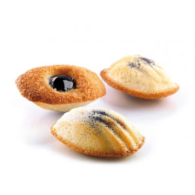 SQ005/YL Форма силіконова 600x400 мм, "мадлен" 77х44.5 мм, h 18 мм