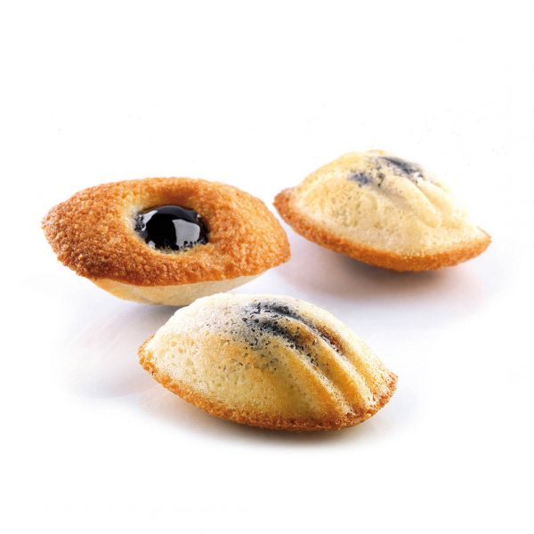 SQ005/YL Форма силіконова 600x400 мм, "мадлен" 77х44.5 мм, h 18 мм