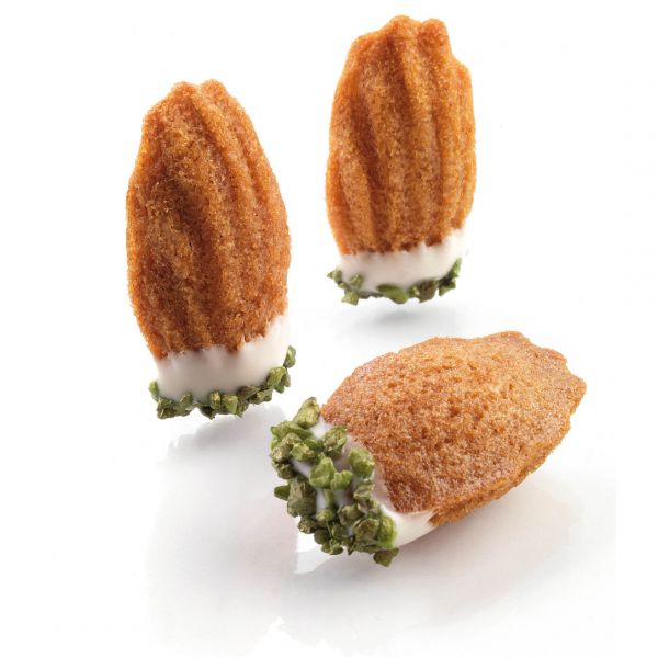 SQ018/YL Форма силіконова 600x400 мм, "мадлен" 45х26 мм, h 12 мм