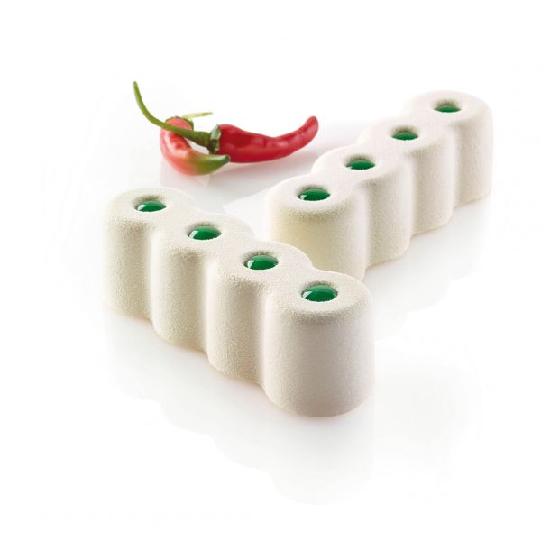 SQ025/YL Форма силіконова 600x400 мм, "чотири кола" 117х33 мм, h 34 мм