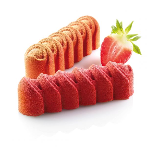 SQ028/YL Форма силіконова 600x400 мм, "фігурний ряд" 118х33 мм, h 36 мм