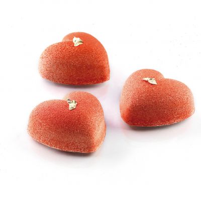 SQ032/YL Форма силіконова 600x400 мм, "серце" 36х39 мм, h 16 мм