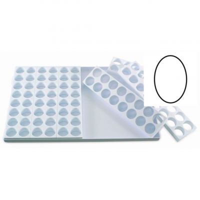 MIGNON C002 Форма 60х40 см, "овал" d=40 mm, h=25 mm, 20 gr (таця + 6 форм)