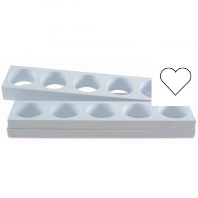 MONOP. A007 Форма для тістечок "Серце"d 65 mm, h 40 mm