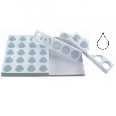 MONOP. C008 Форма для бісквіту 600х400 мм 35 шт. "Крапля", d 65 mm, h 40 mm, 75