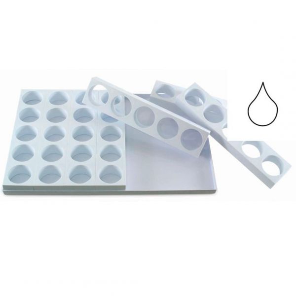 MONOP. C008 Форма для бісквіту 600х400 мм 35 шт. "Крапля", d 65 mm, h 40 mm, 75