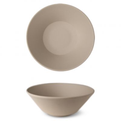 S0Q1420 ВП Салатник d 20 см, 900 мл, колір пісочний, серія  "Granit" (без глазування)