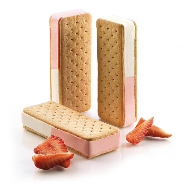 BISC03 Форма силіконова для морозива (2 форми+таця 300x400 мм)