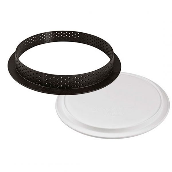 KIT TARTE RING ROUND D210 MM Форма силіконова Ø 175 h20 mm + 1 кільце  (Ø 210 h20 mm) - 1 форма в на